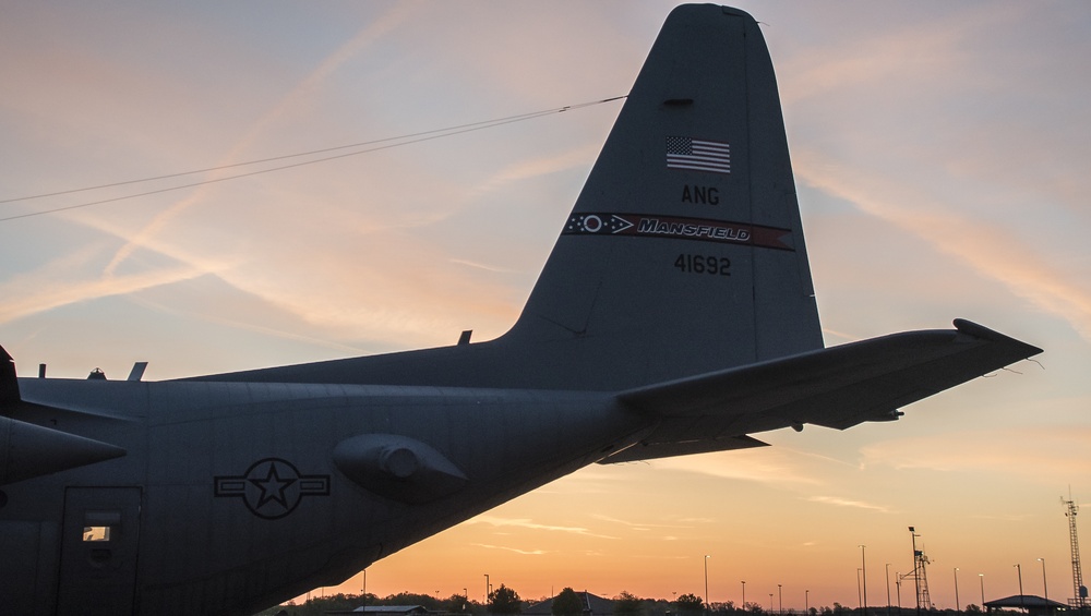 Sunrise over the 179th Airlift Wing