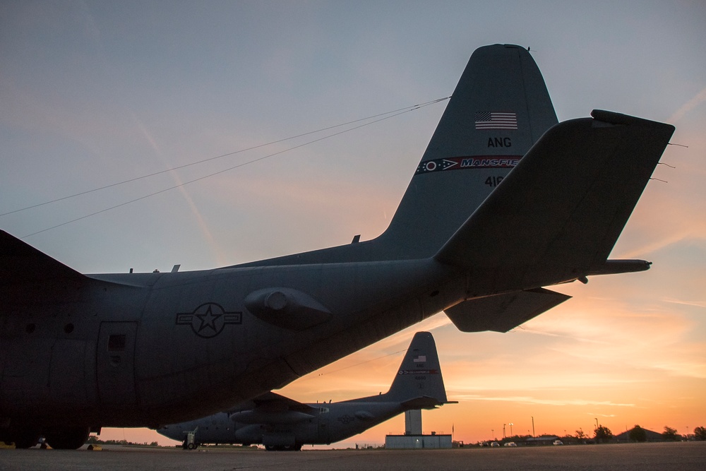 Sunrise over the 179th Airlift Wing