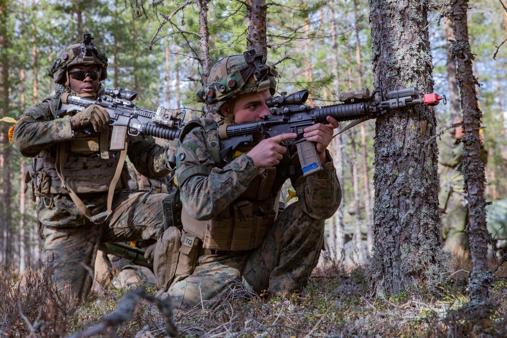 2nd Light Armored Reconnaissance Force-on-Force Training during Arrow 19, Finland