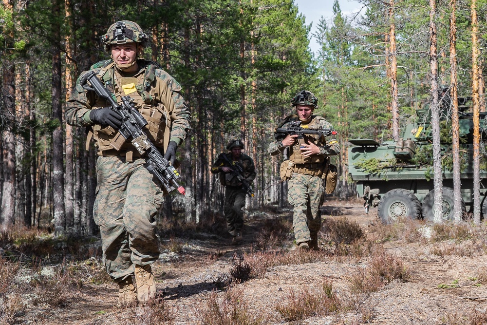 2nd Light Armored Reconnaissance Force-on-Force Training during Arrow 19, Finland