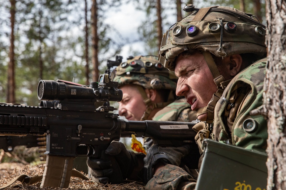 2nd Light Armored Reconnaissance Force-on-Force Training during Arrow 19, Finland