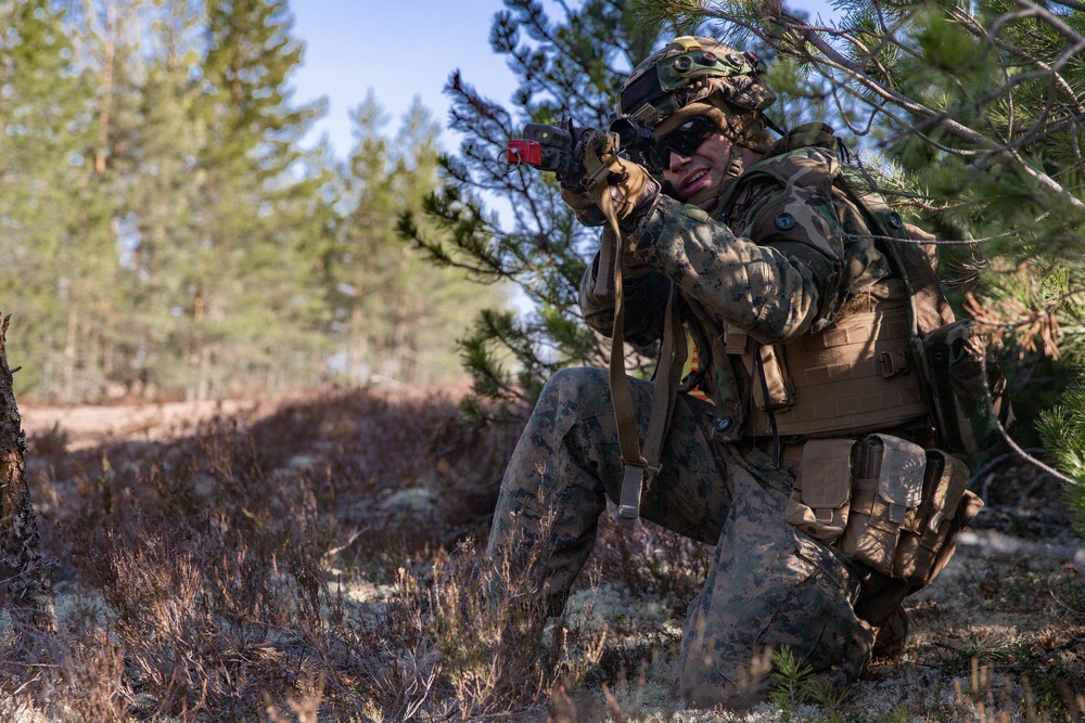 2nd Light Armored Reconnaissance Force-on-Force Training during Arrow 19, Finland