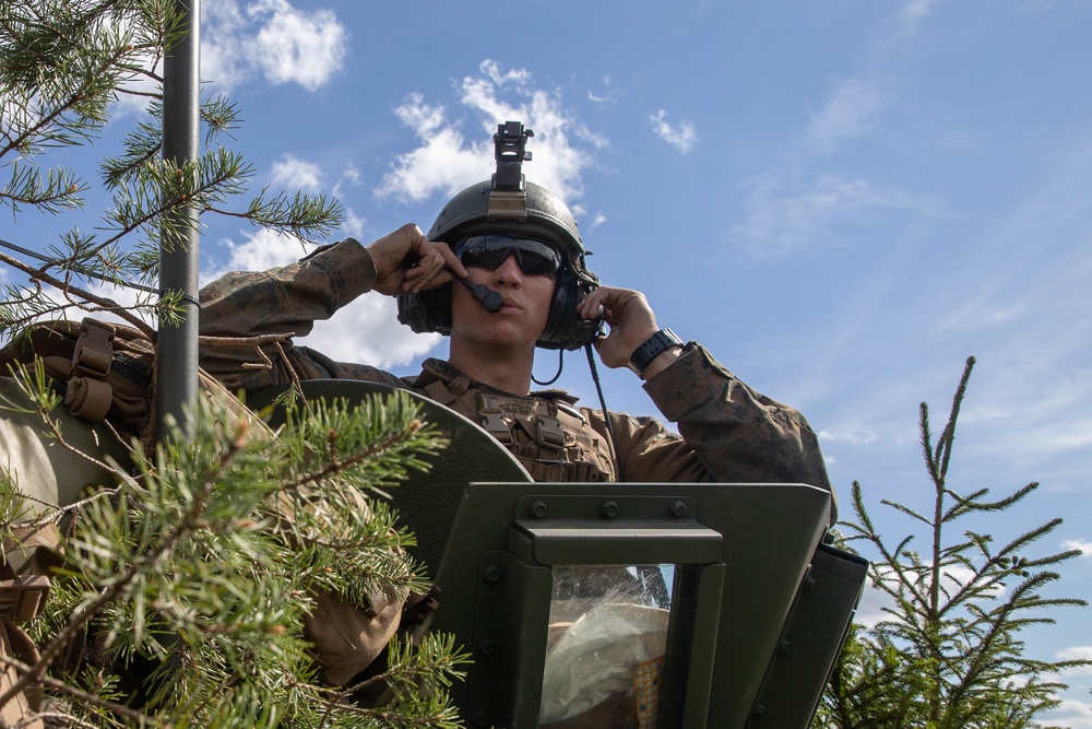 2nd Light Armored Reconnaissance Force-on-Force Training during Arrow 19, Finland