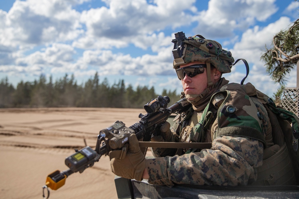 2nd Light Armored Reconnaissance Force-on-Force Training during Arrow 19, Finland