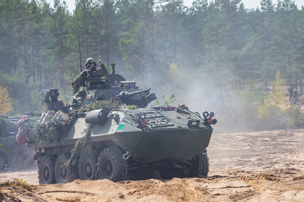 2nd Light Armored Reconnaissance Force-on-Force Training during Arrow 19, Finland