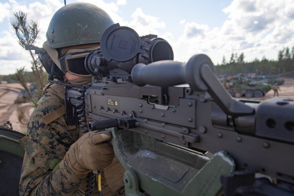 2nd Light Armored Reconnaissance Force-on-Force Training during Arrow 19, Finland