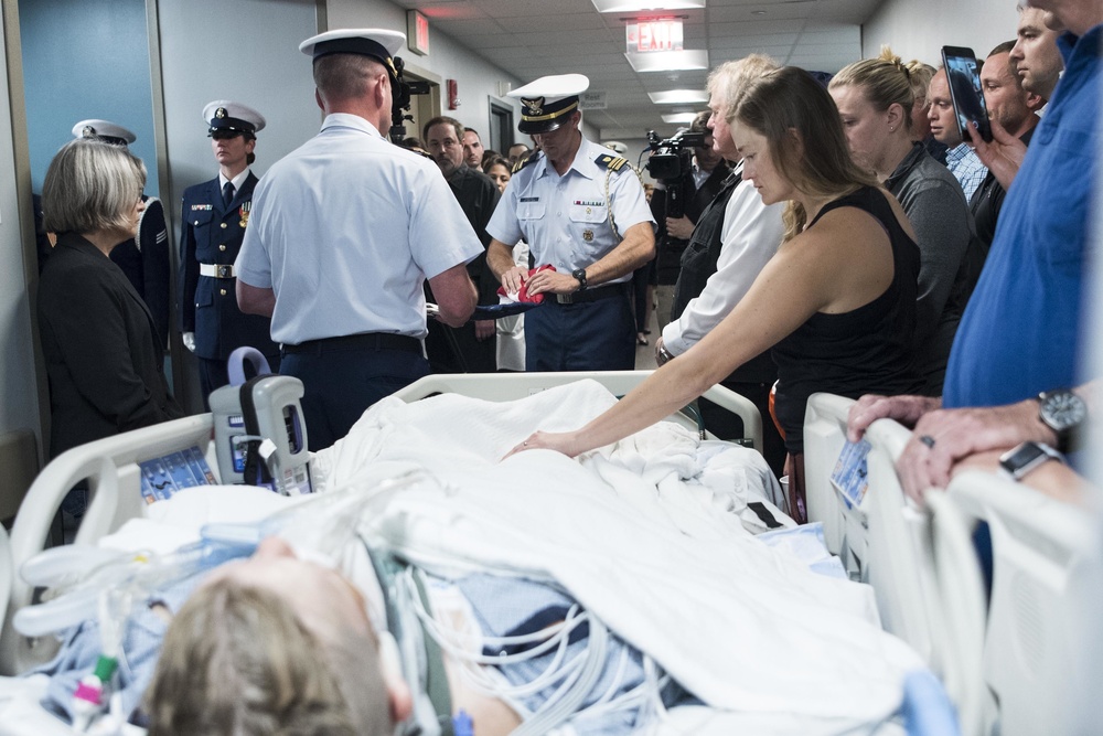 Coast Guard members honor Cmdr. Molly Waters with Honor Walk