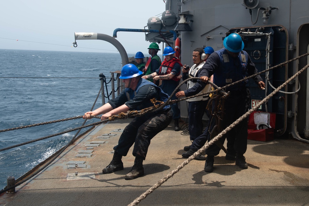 USS Leyte Gulf Goes Underway for Deployment