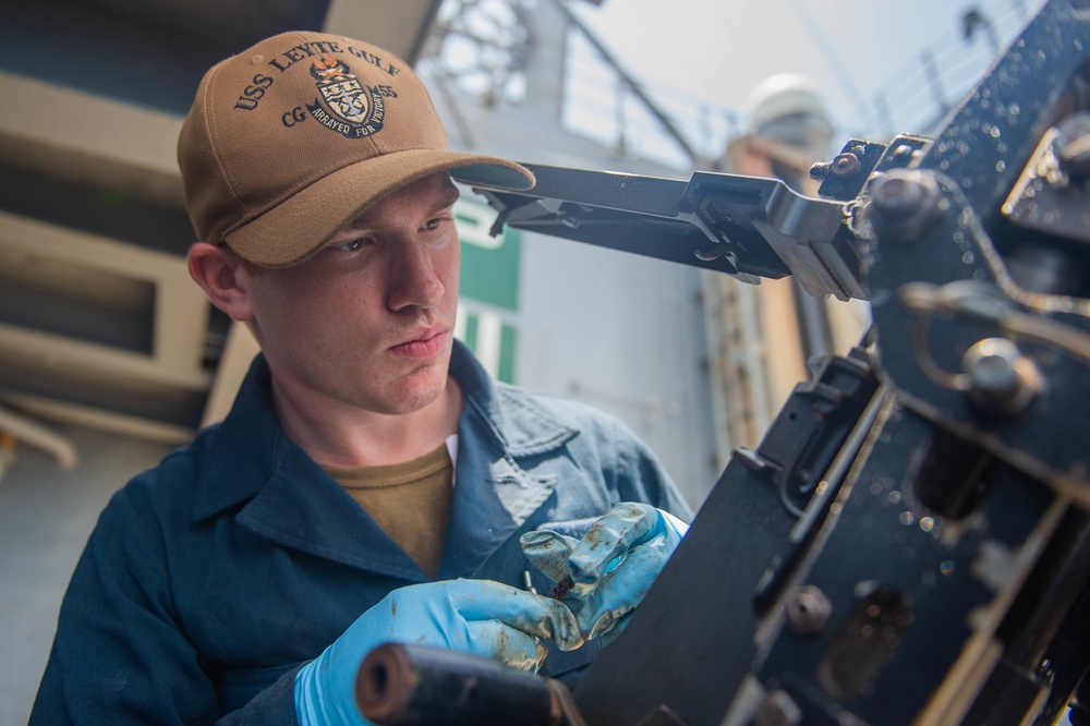 USS Leyte Gulf Goes Underway for Deployment