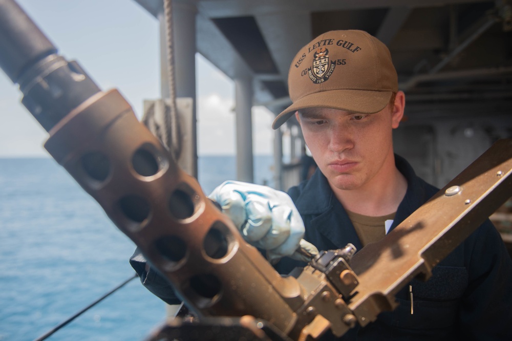 USS Leyte Gulf Goes Underway for Deployment