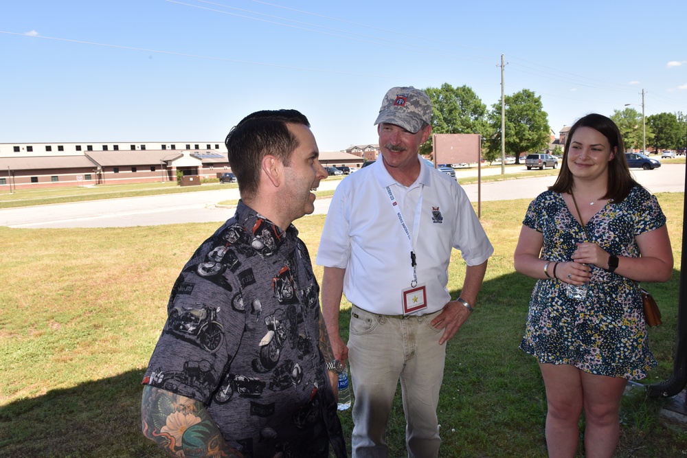 Gold Star Family visits Womack