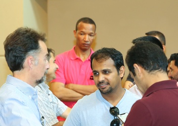 International military students meet their Columbus, Georgia, families