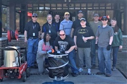 Spring cleaning team