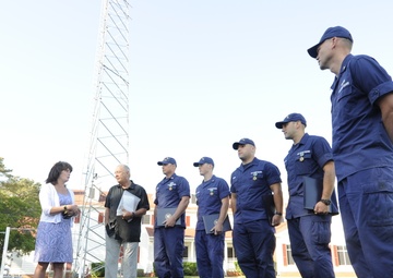 Coast Guard members receive awards, reunite with survivors of boat crash in Virginia Beach, Va.