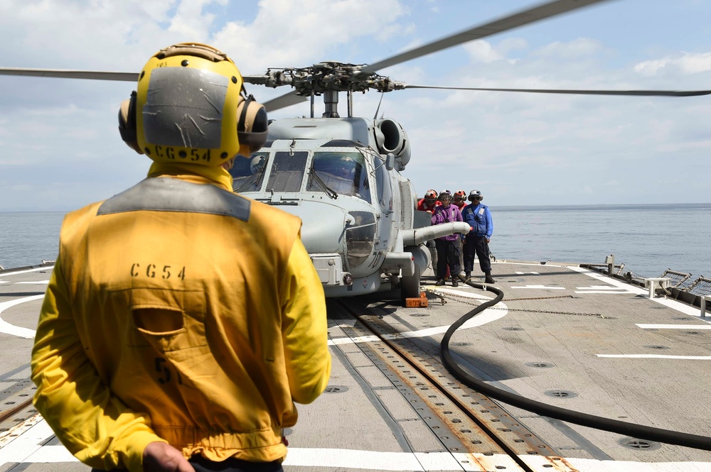 USS Antietam Conducts Flight Operations