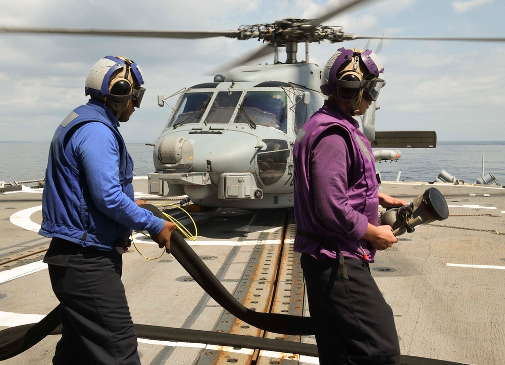 USS Antietam Conducts Flight Operations