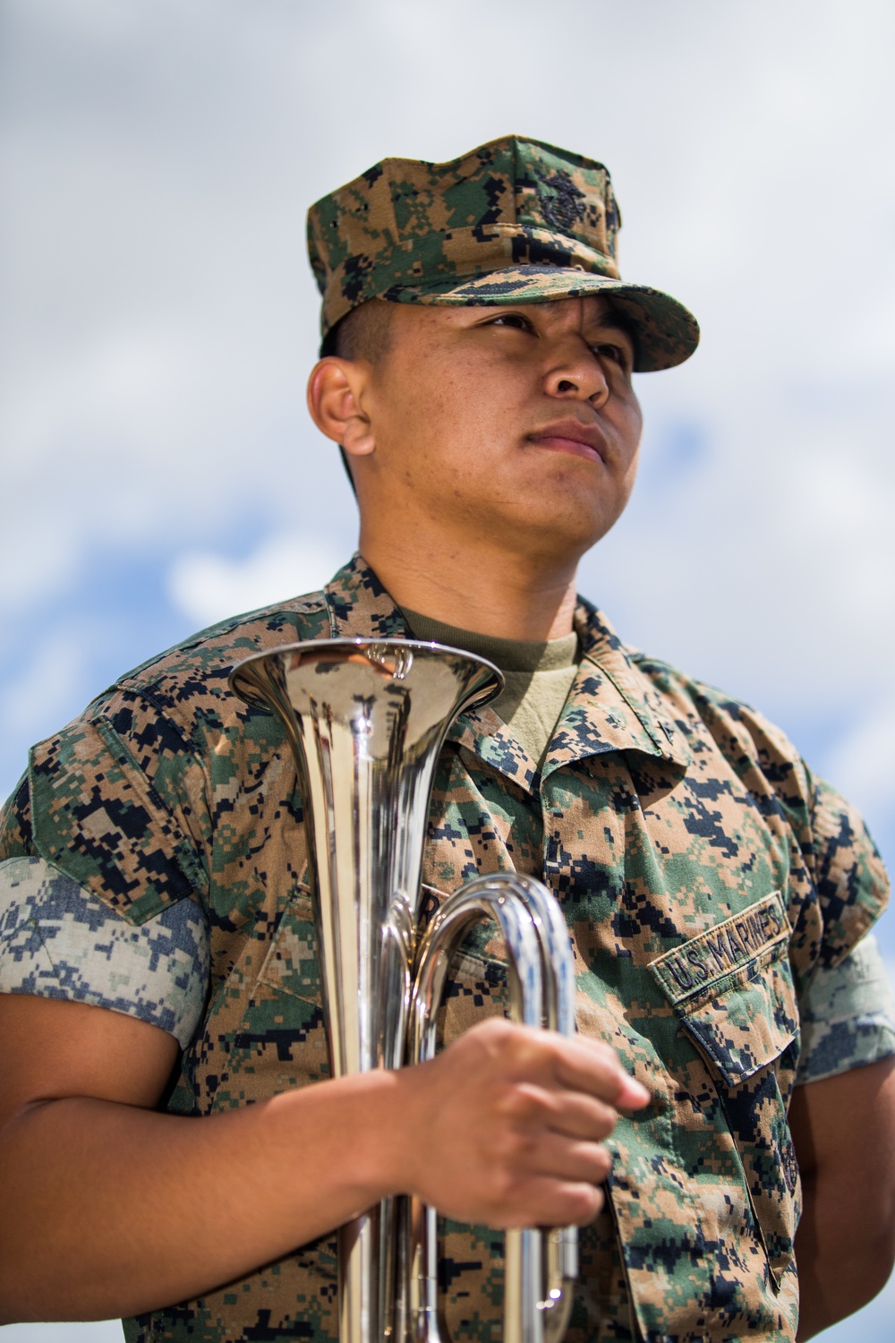 U.S. Marines conduct honor guard practice