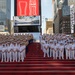 Fleet Week Iconic Photo at the Times Square Red Steps