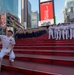 Fleet Week Iconic Photo at the Times Square Red Steps