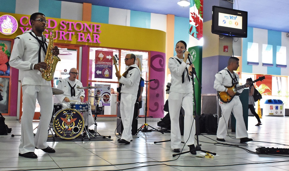 7th Fleet Band performs at Guam Premier Outlets