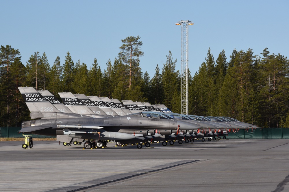 SCANG aircraft ramp at Kallax AB, Sweden for ACE 19