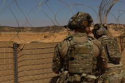 Task Force Spartan Soldiers perform an Emergency Deployment Readiness Exercise (EDRE)