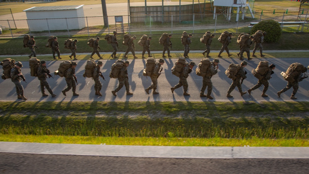 MAG-12 Marines conduct conditioning hike