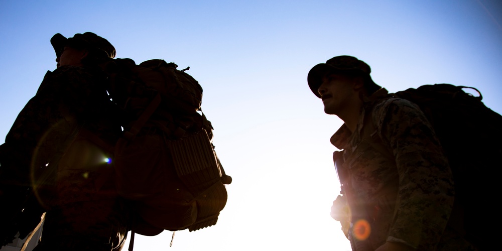 MAG-12 Marines conduct conditioning hike