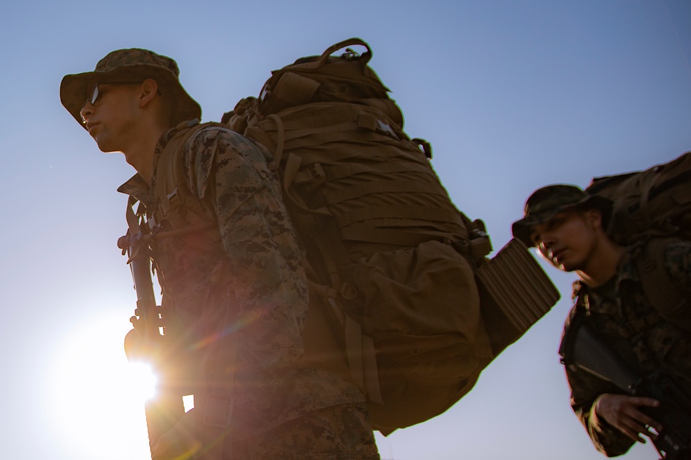 MAG-12 Marines conduct conditioning hike