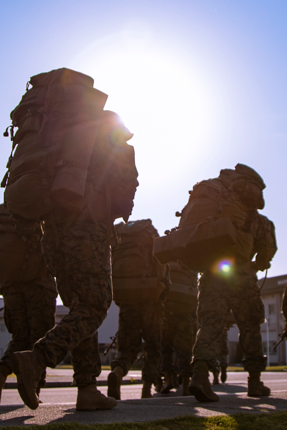 MAG-12 Marines conduct conditioning hike