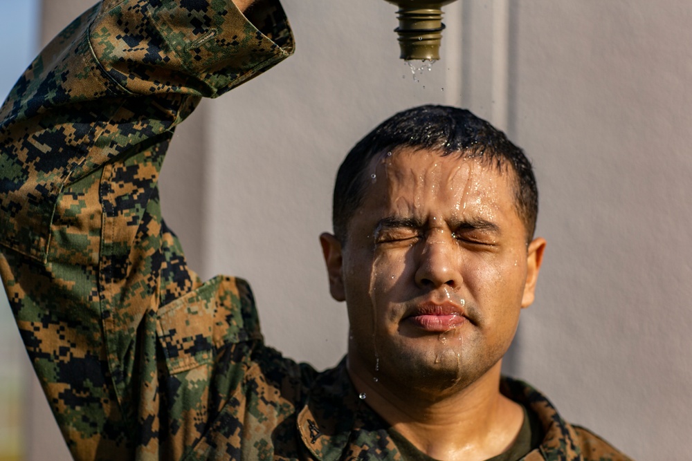 MAG-12 Marines conduct conditioning hike