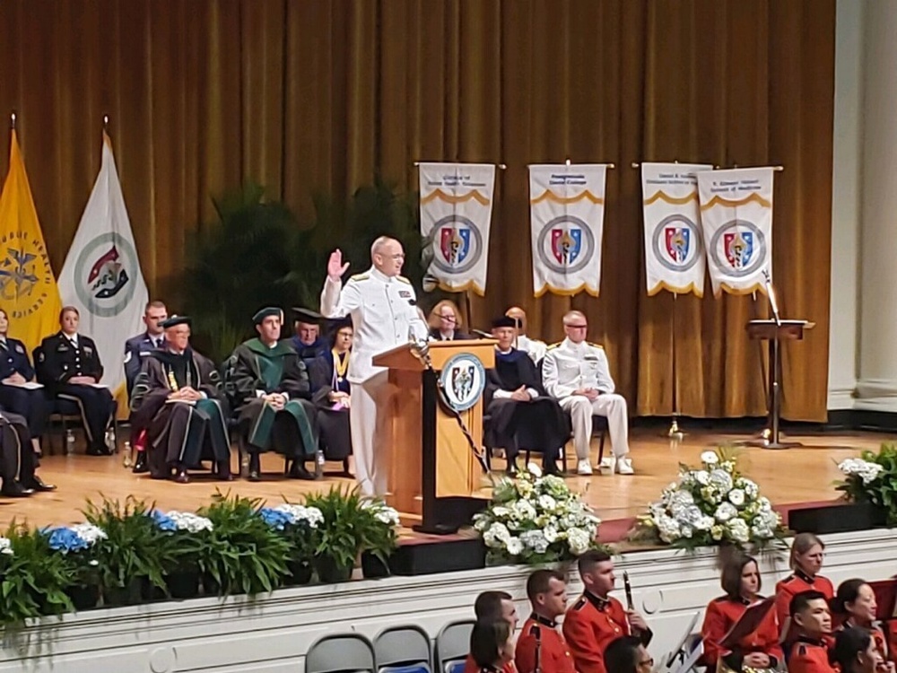 Navy Surgeon General Speaks at 40th Uniformed Services University of the Health Sciences Graduation