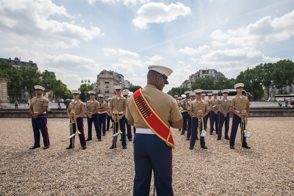 1st Marine Division Band concert at Les Invalides