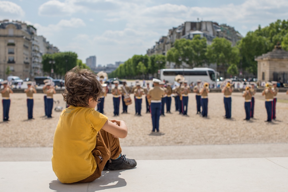 1st Marine Division Band concert at Les Invalides