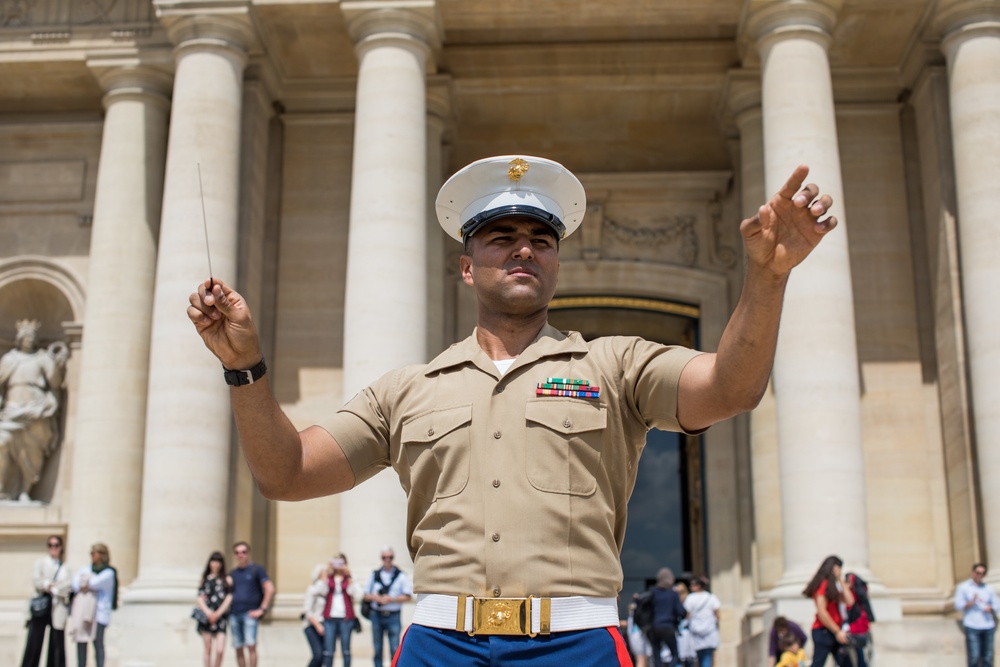 1st Marine Division Band concert at Les Invalides