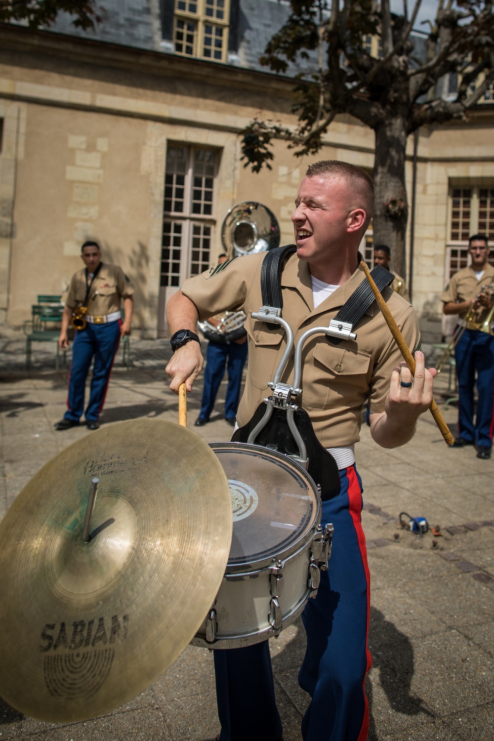 1st Marine Division Band concert at Les Invalides