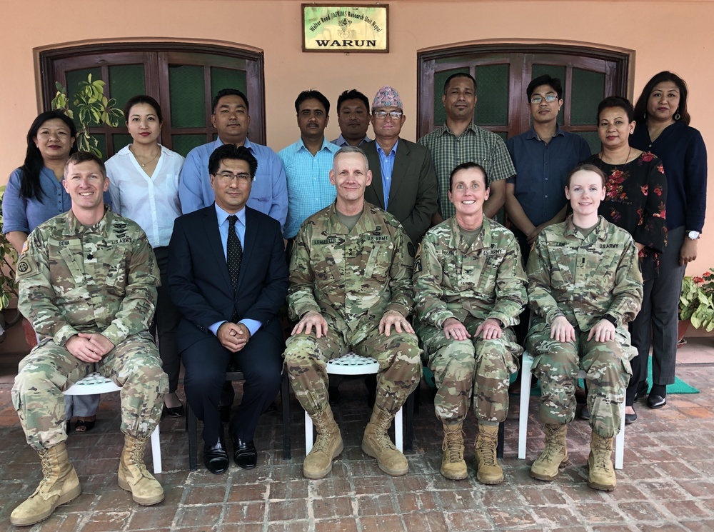 RHC-P commanding general visits Walter Reed AFRIMS in Nepal