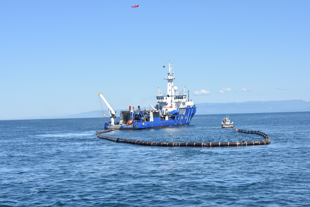 Coast Guard conducts international oil spill drill in the Strait