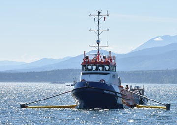 Coast Guard conducts international oil spill drill in the Strait of Juan de Fuca