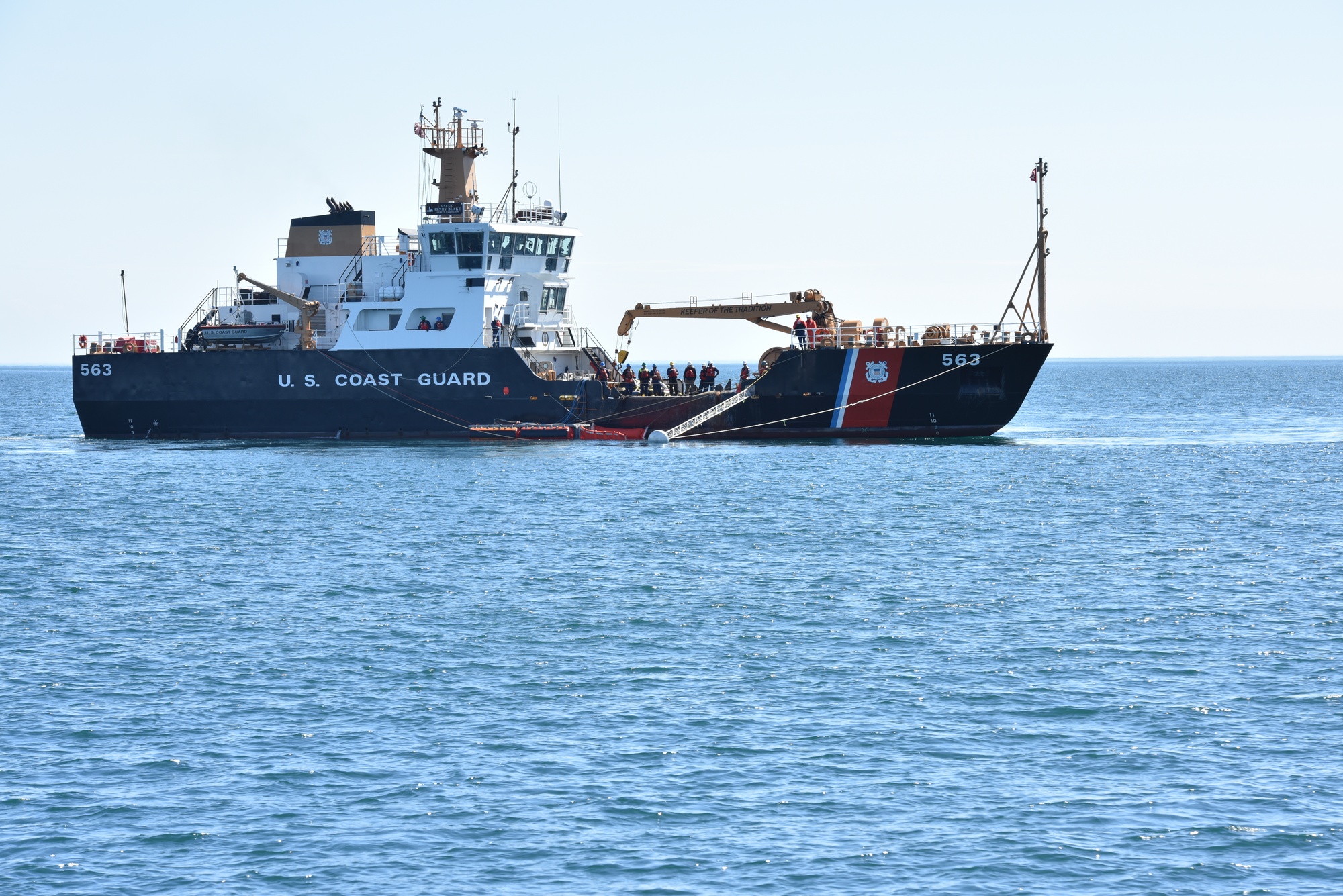 Coast Guard conducts international oil spill drill in the Strait