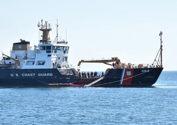 Coast Guard conducts international oil spill drill in the Strait of Juan de Fuca