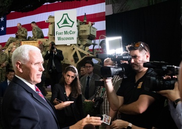 Vice President Pence visits Fort McCoy