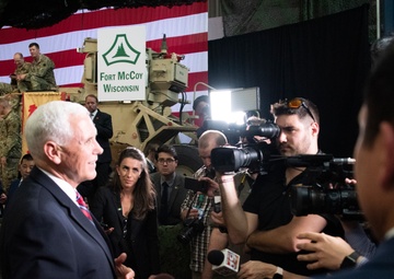 Vice President Pence visits Fort McCoy
