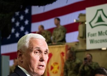Vice President Pence visits Fort McCoy