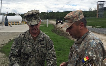 Navy Commodore Gets Brief on Construction Projects in Romania
