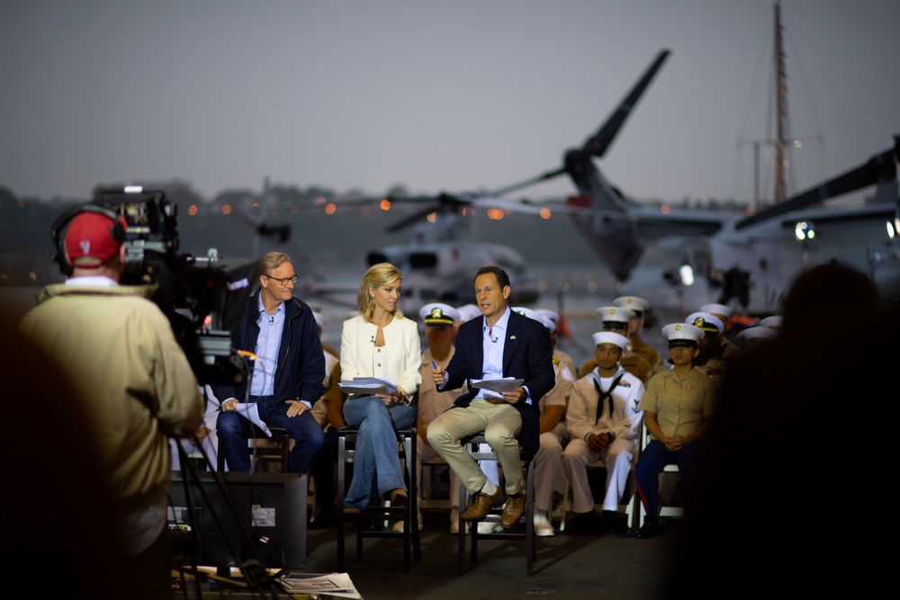 USS New York Hosts Fox and Friends