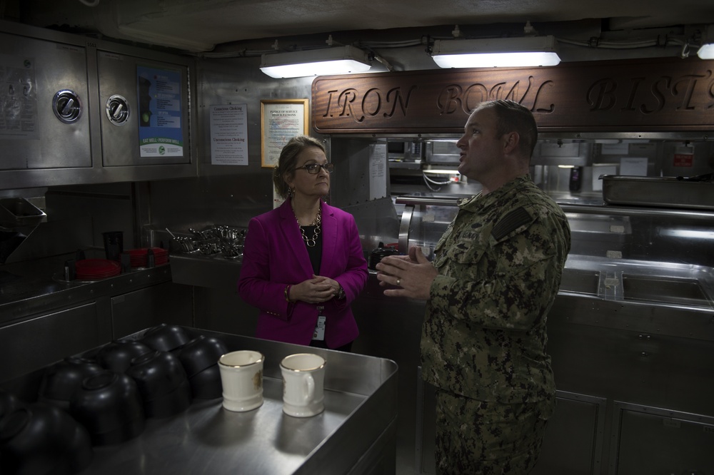 DASN CHR visits USS Alabama