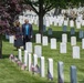 President Donald Trump and First Lady Melania Trump Visit Arlington National Cemetery During Flags-In