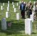 President Donald Trump and First Lady Melania Trump Visit Arlington National Cemetery During Flags-In