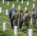 President Donald Trump and First Lady Melania Trump Visit Arlington National Cemetery During Flags-In